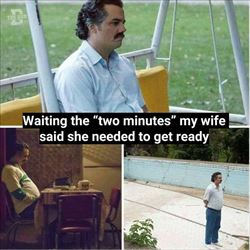 waiting two minutes