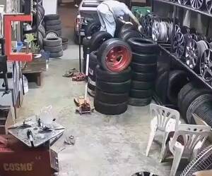 a tire change