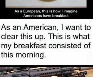 a real american breakfast funny picture