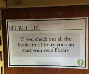 a secret library tip funny picture