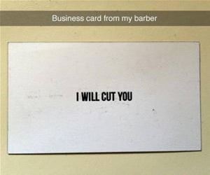 barbers business card funny picture