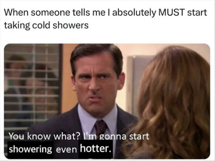 cold showers