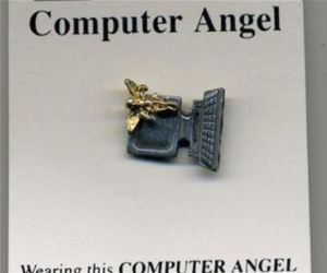 computer angel funny picture