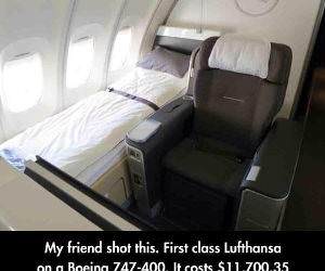 first class seat funny picture