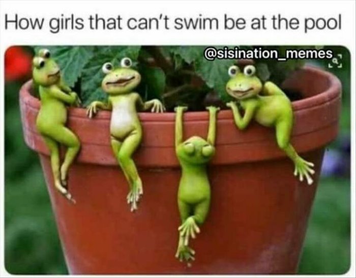 girls at the pool