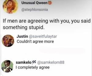 if men agreed