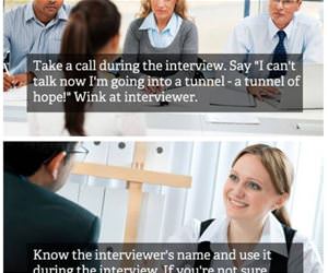 job interview pro tips funny picture