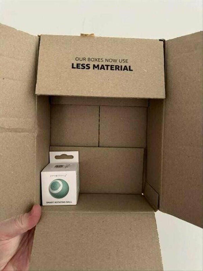less material box