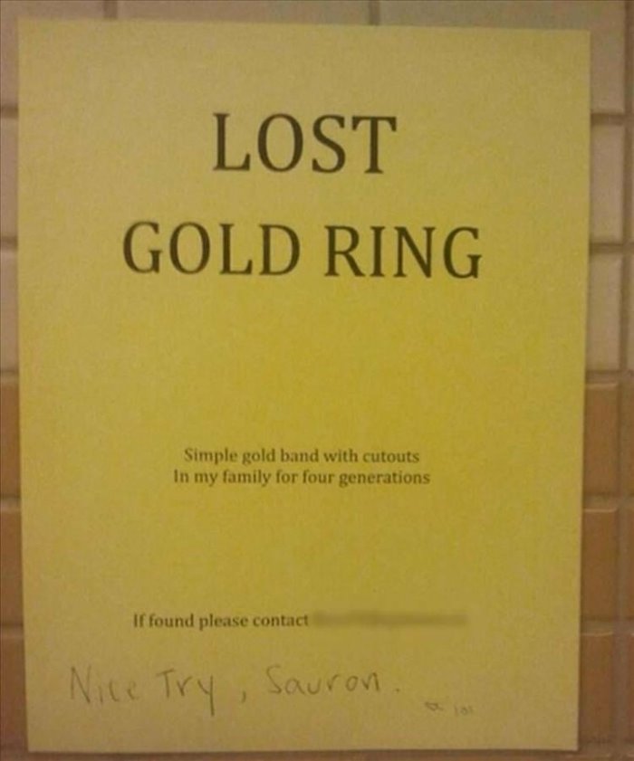 lost gold ring