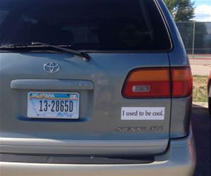 mini van bumper sticker funny picture