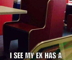 my ex has a reserved seat funny picture