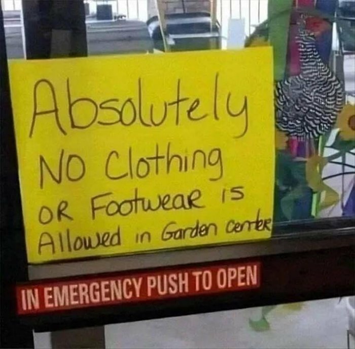 no footwear