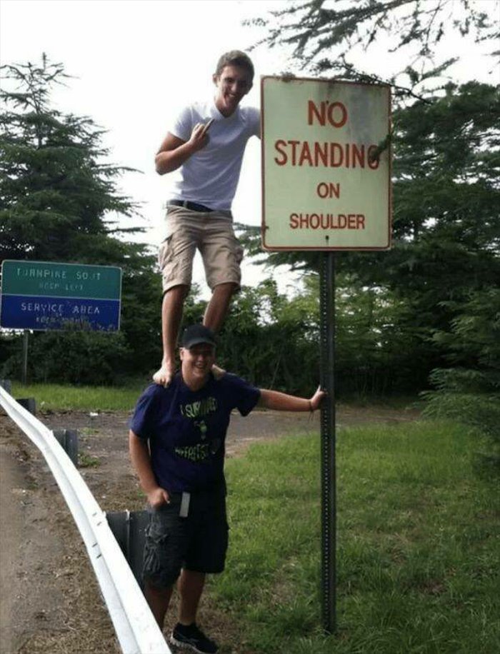 no standing