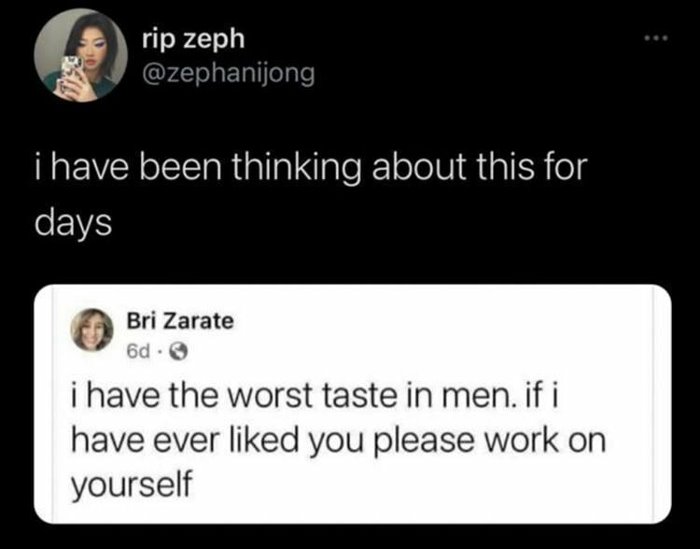 please work on yourself