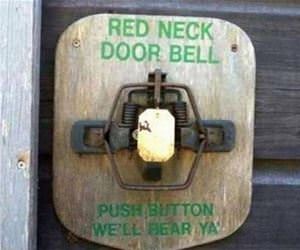 red neck door bell funny picture