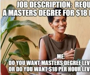 requires a masters