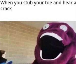 stubbed the toe