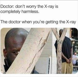 the doctor taking x rays