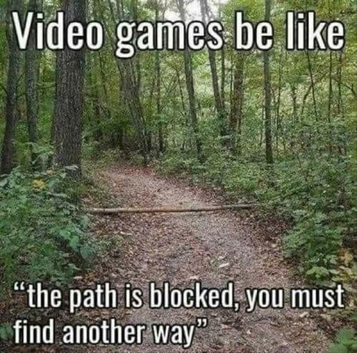 the path is blocked