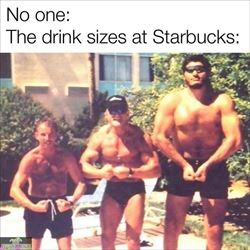 the size of the drinks