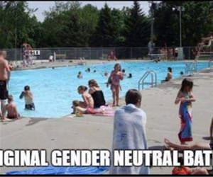 the original gender neutral bathroom funny picture