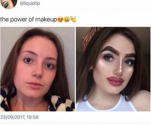 the power of makeup funny picture