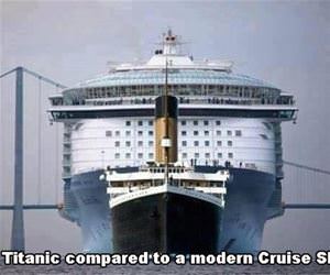 the titanic in comparison funny picture