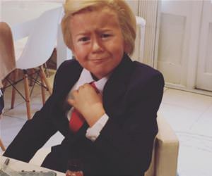 the trump costume funny picture