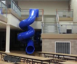 this school has an awesome slide funny picture