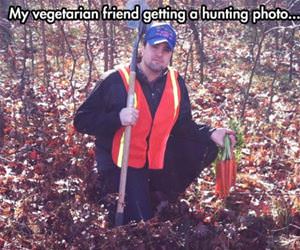 vegetarian hunting funny picture