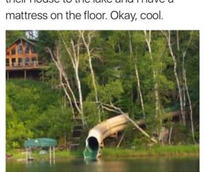 waterslide to the lake funny picture