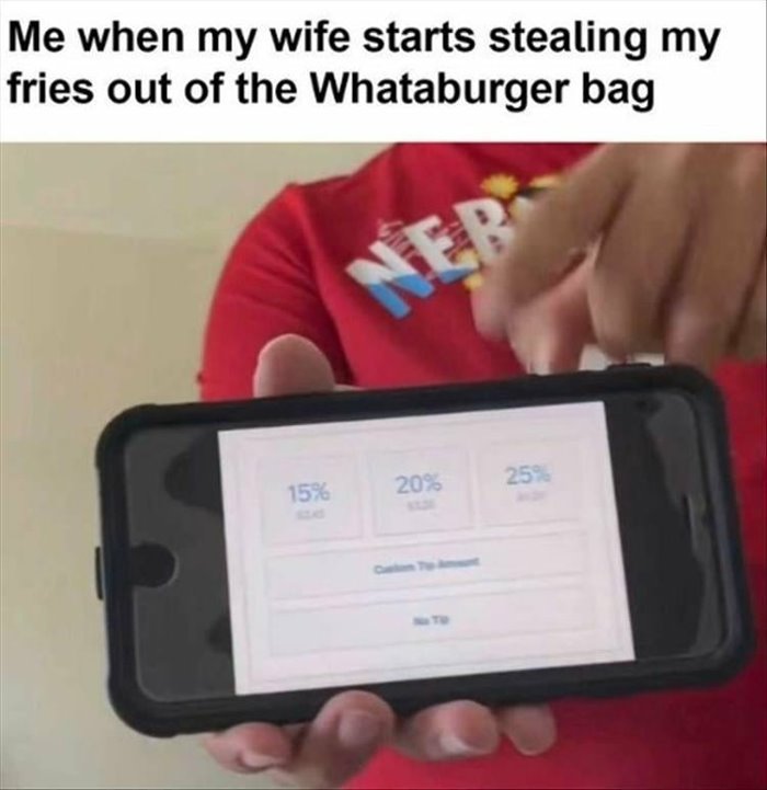 when the wife starts stealing