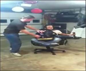 Blower Powered Chair Funny Video