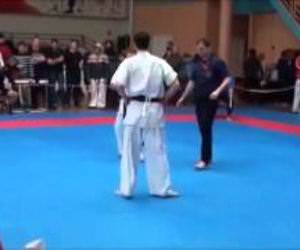 incredible karate knockout Funny Video