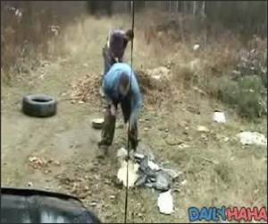 Rake Nut Buster Funny Video